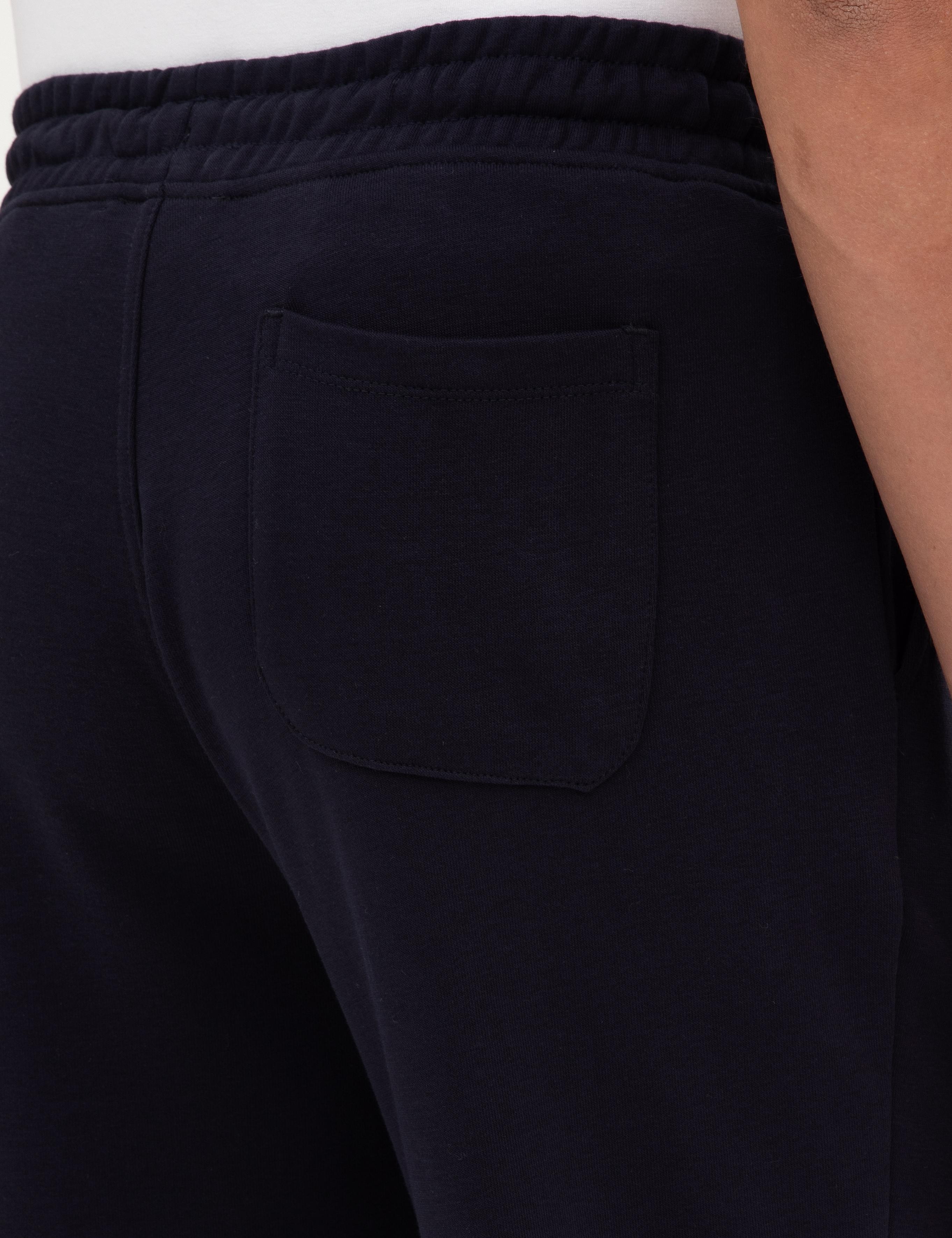 Lacivert Slim Fit 3 İplik Düz Paça Eşofman Altı