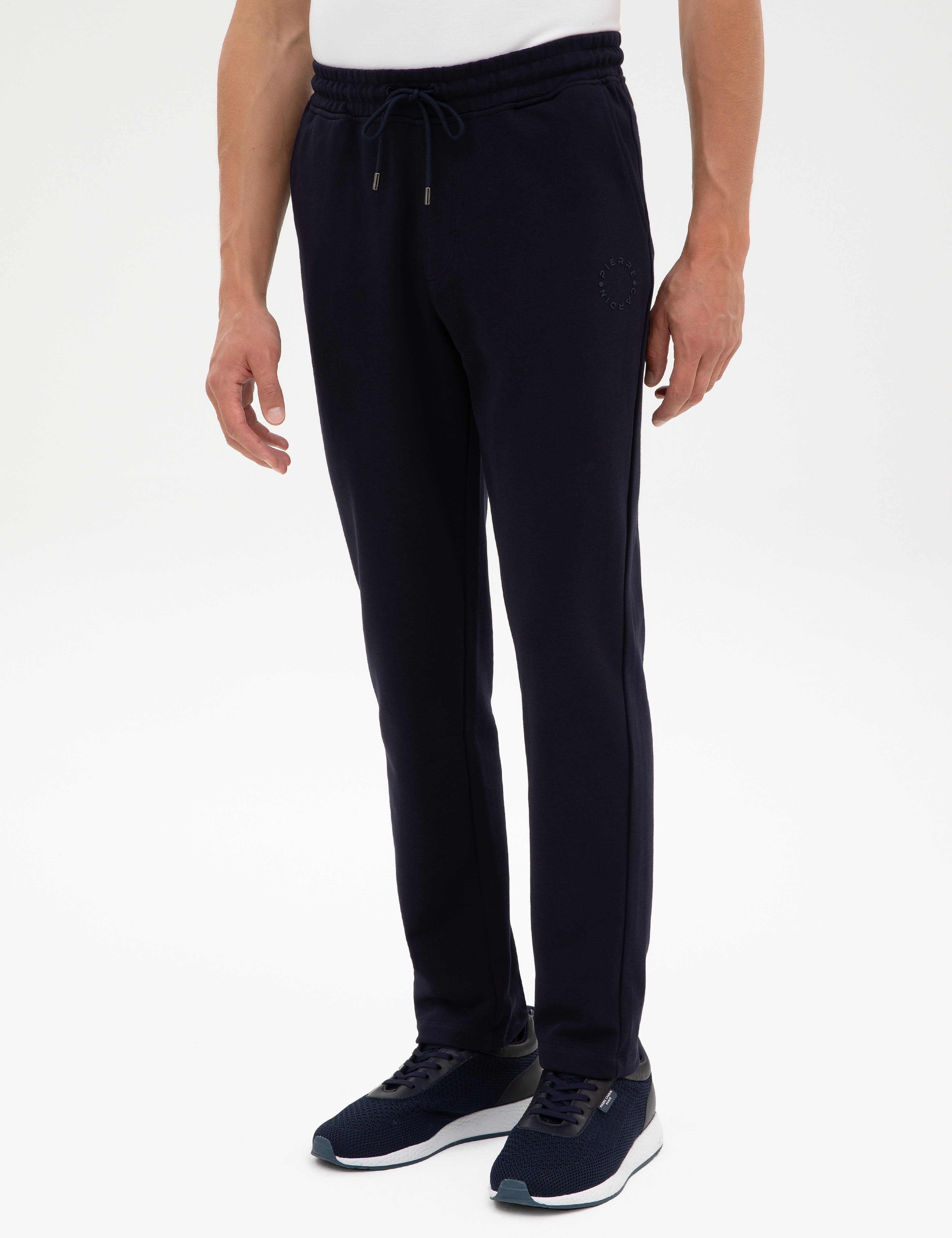 Lacivert Slim Fit 3 İplik Düz Paça Eşofman Altı - Image 2