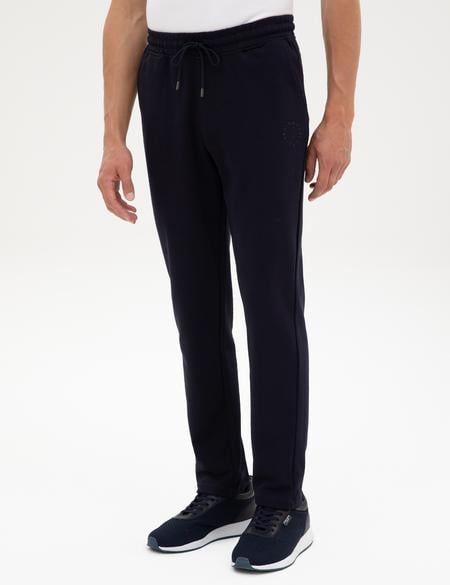 Lacivert Slim Fit 3 İplik Düz Paça Eşofman Altı - 50317670014