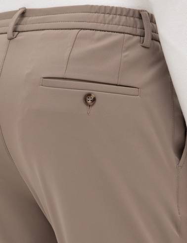 Bej Slim Fit Klasik Jogger Pantolon