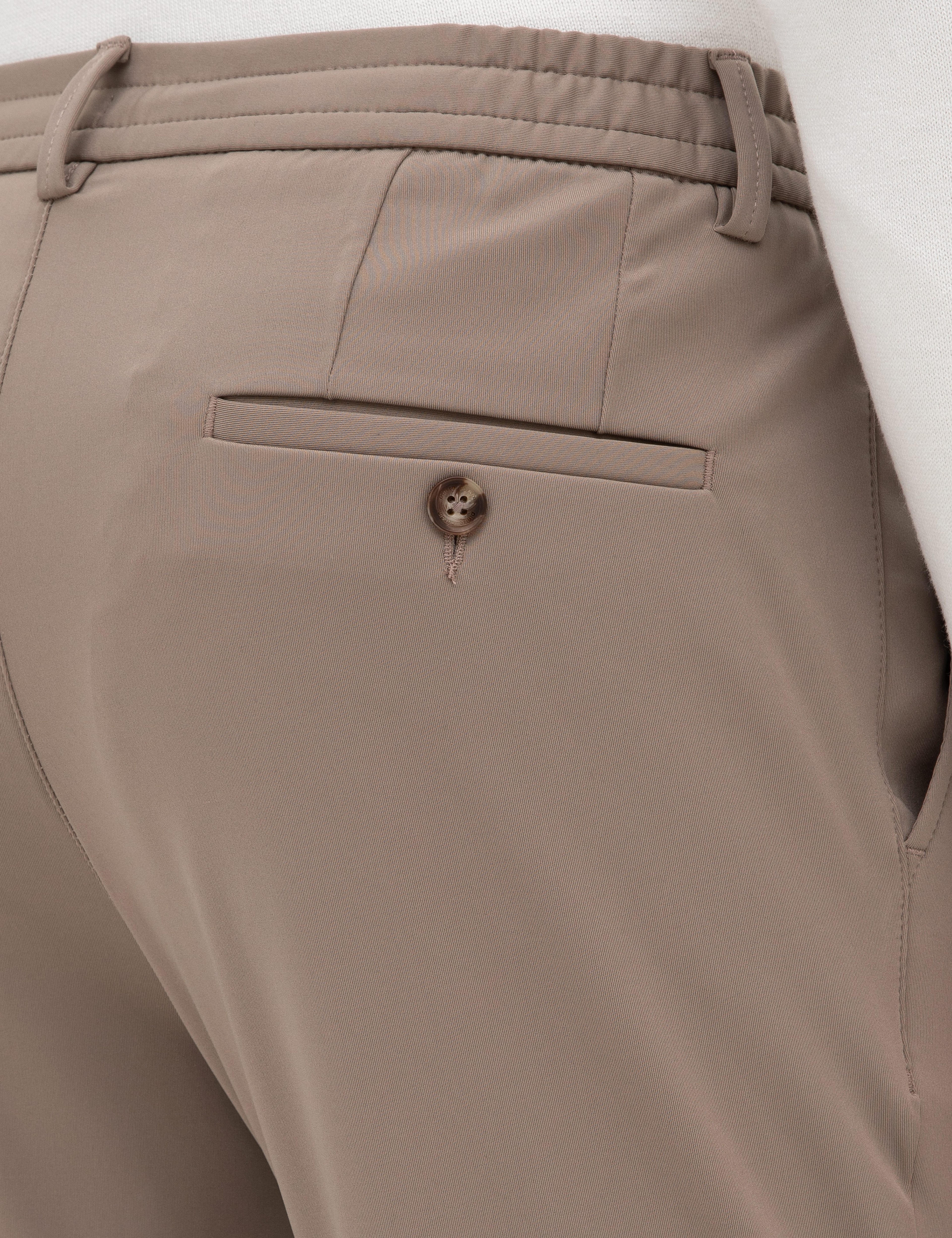Bej Slim Fit Klasik Jogger Pantolon