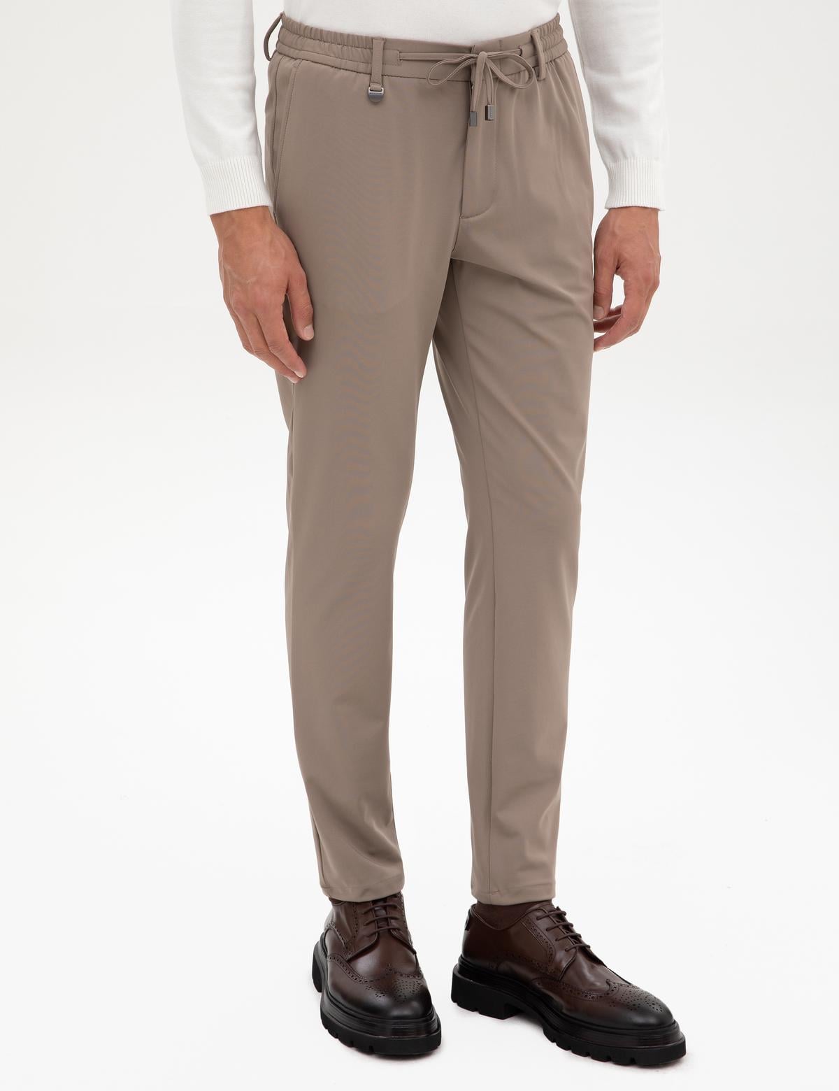 Bej Slim Fit Klasik Jogger Pantolon - 50317618117