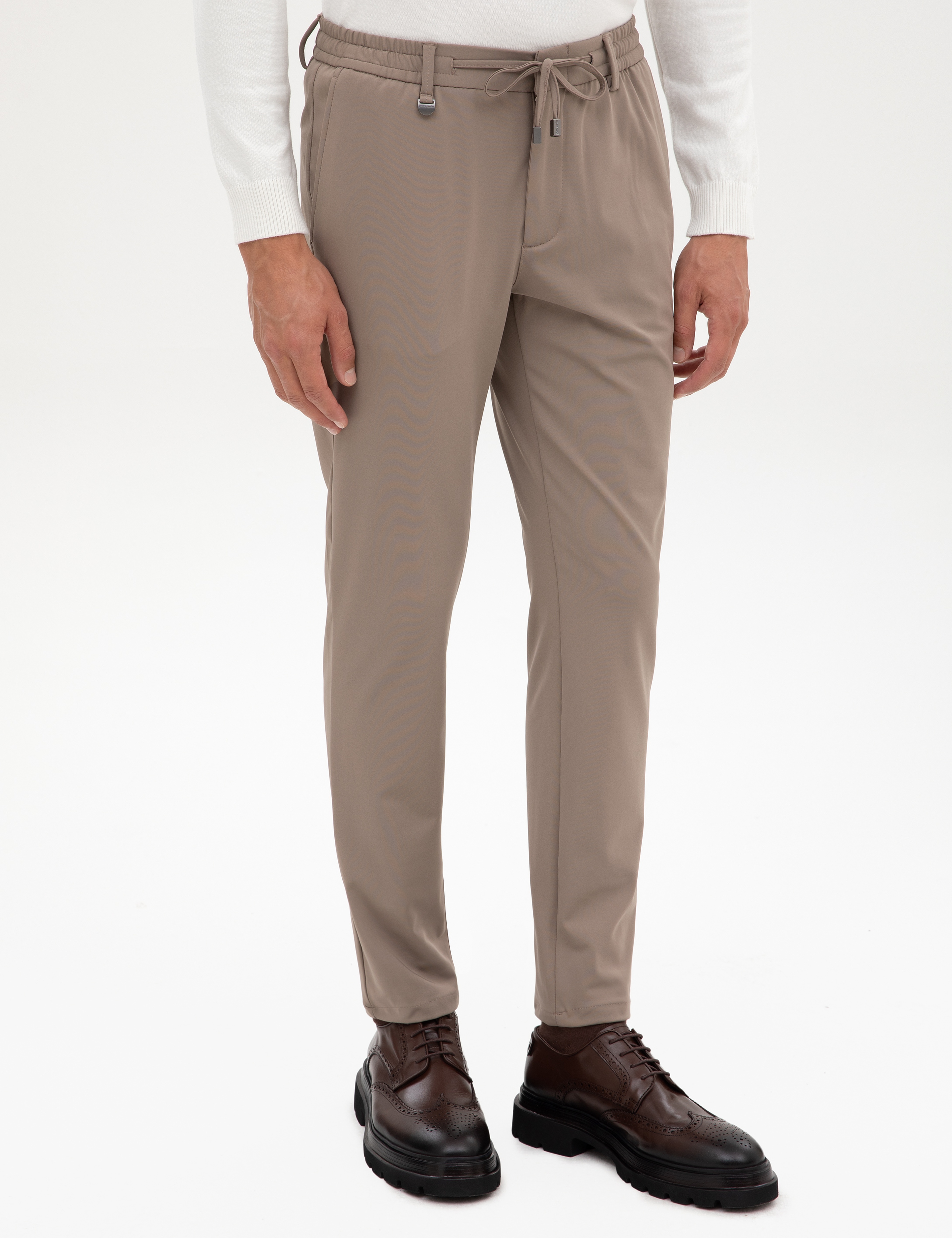 Bej Slim Fit Klasik Jogger Pantolon - Image 2