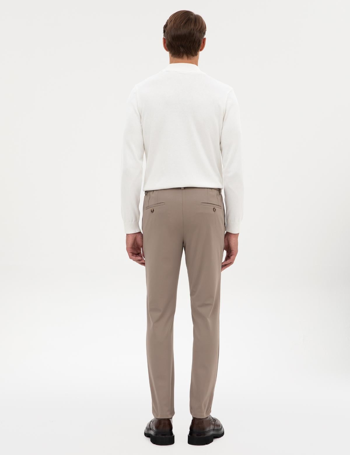 Bej Slim Fit Klasik Jogger Pantolon - 50317618117