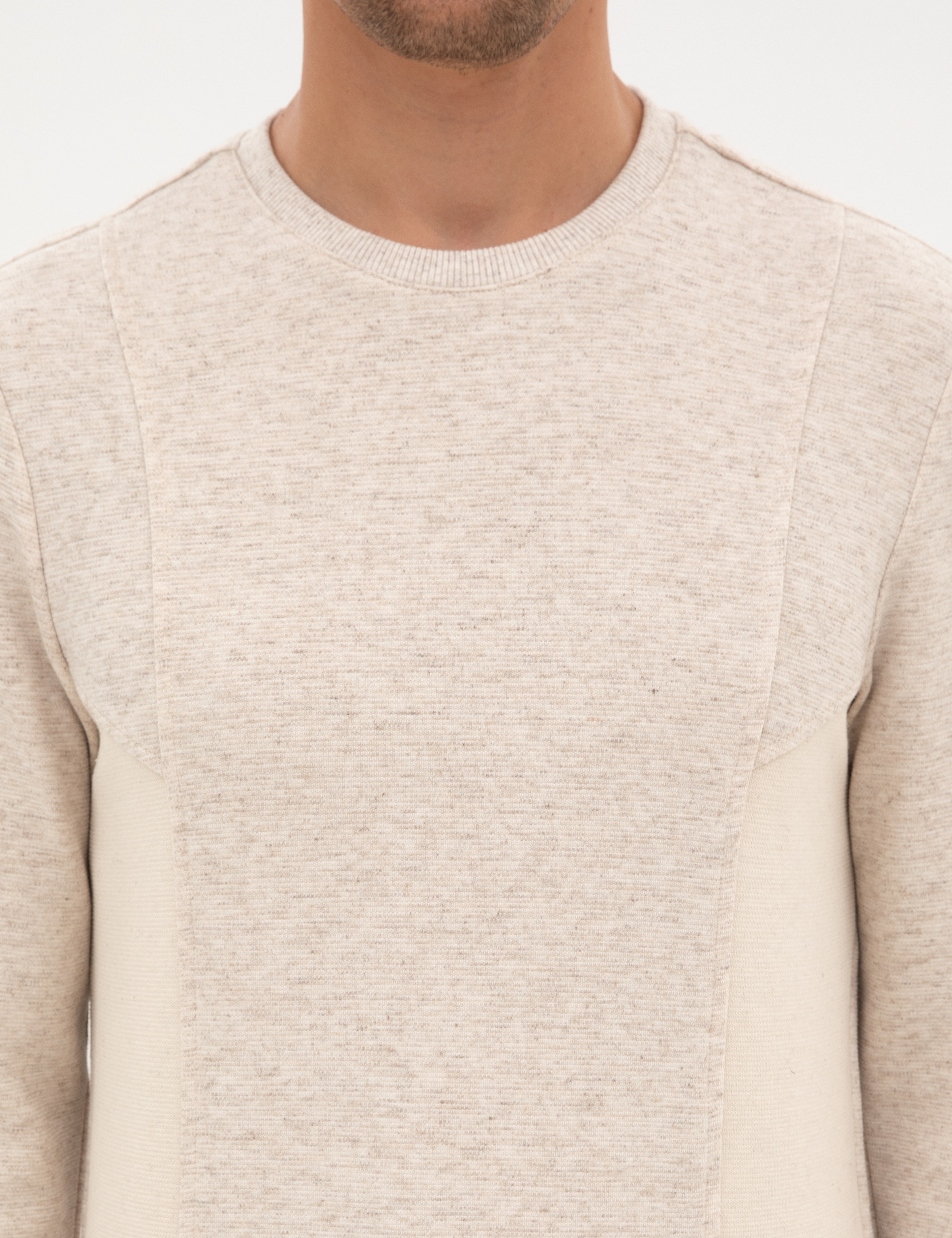 Bej Regular Fit Sweatshirt - Image 6