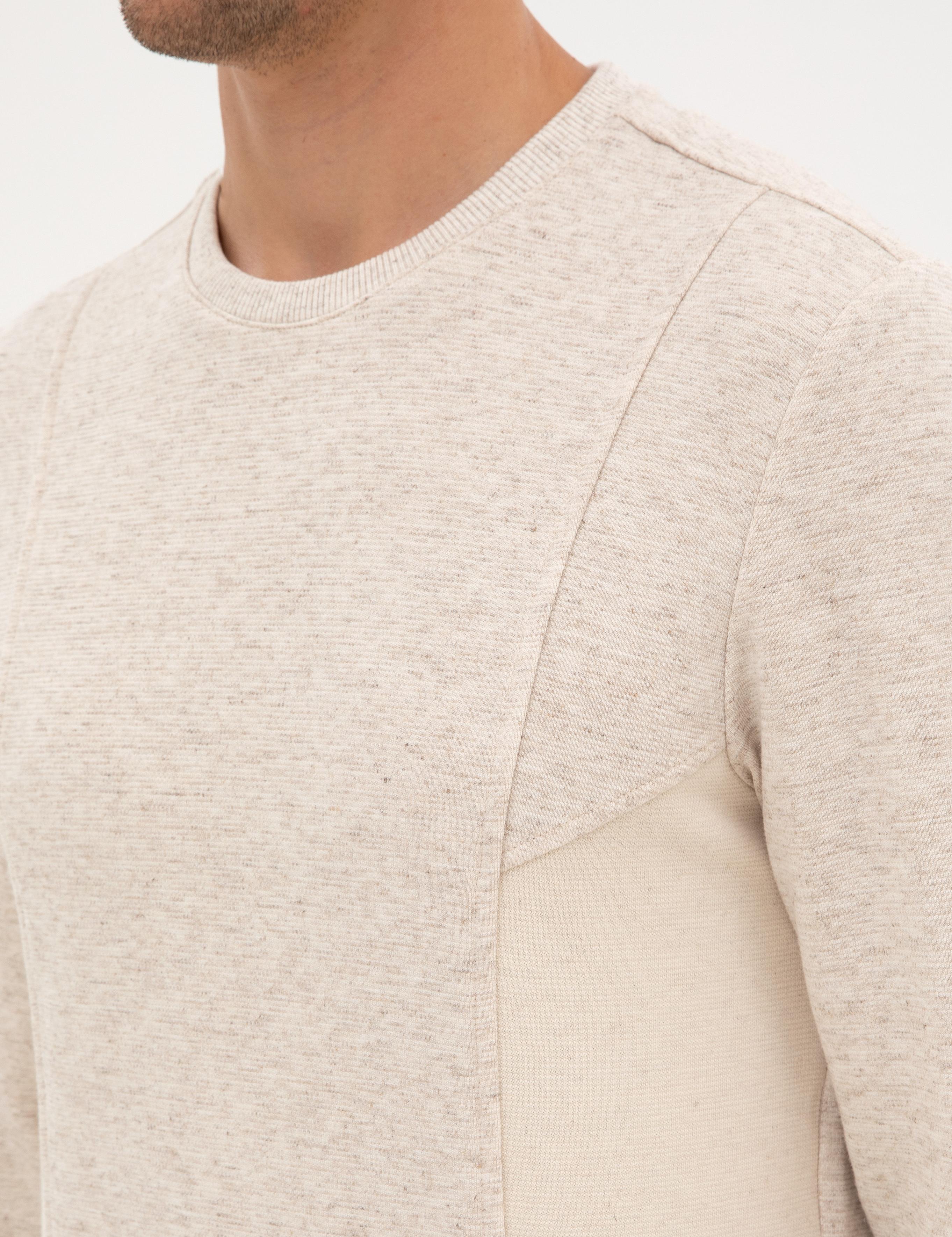 Bej Regular Fit Sweatshirt