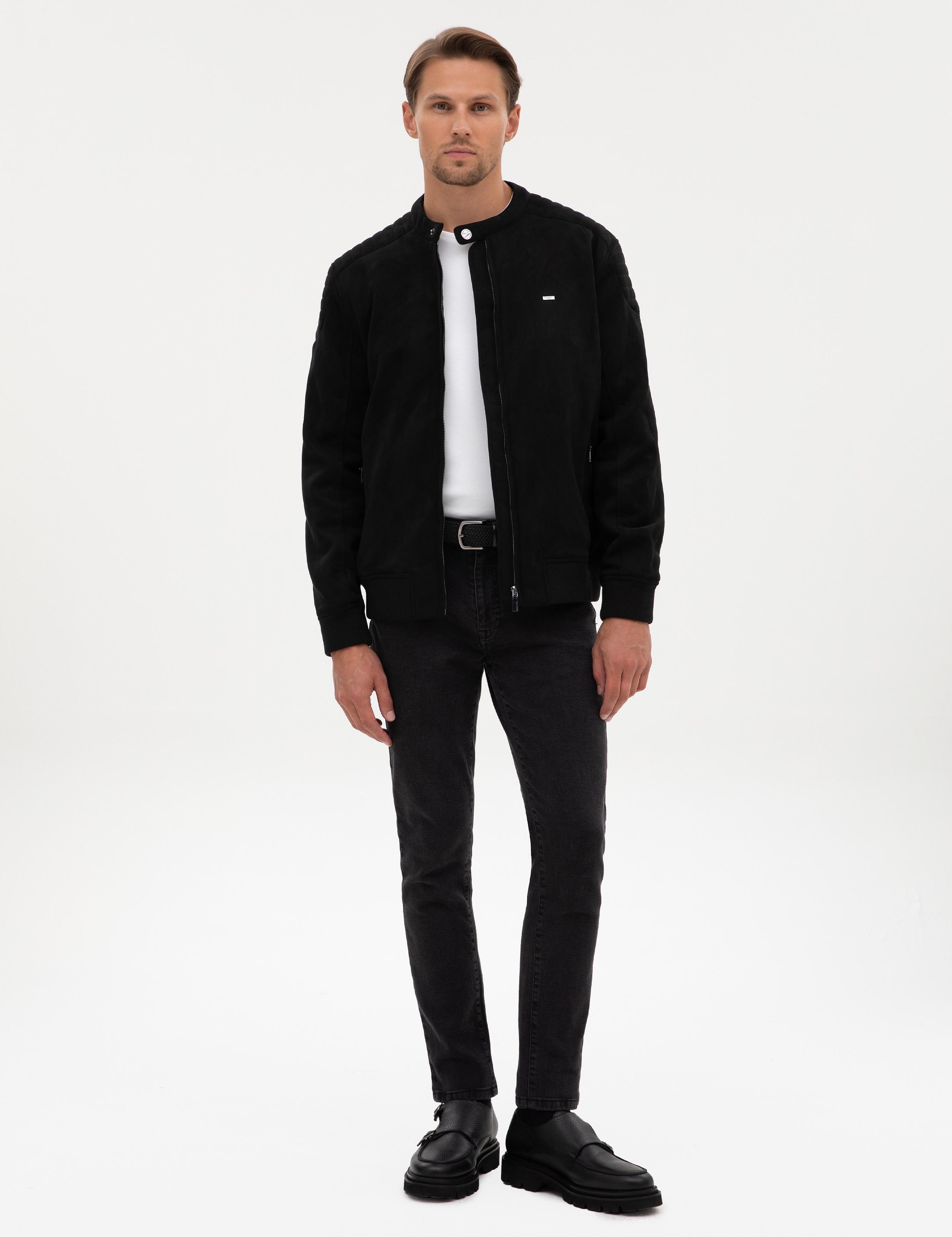 Siyah Suni Deri Ceket