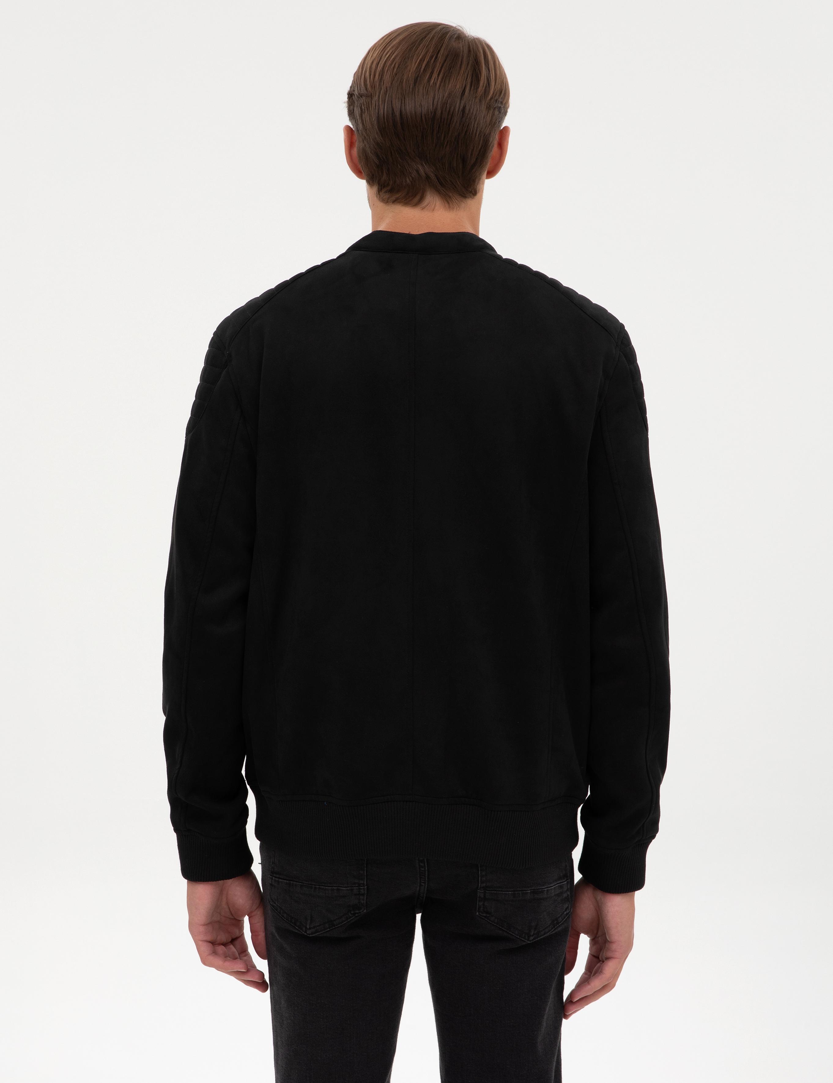 Siyah Suni Deri Ceket