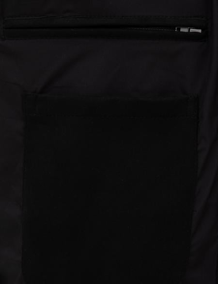 Siyah Suni Deri Ceket - 50318038002