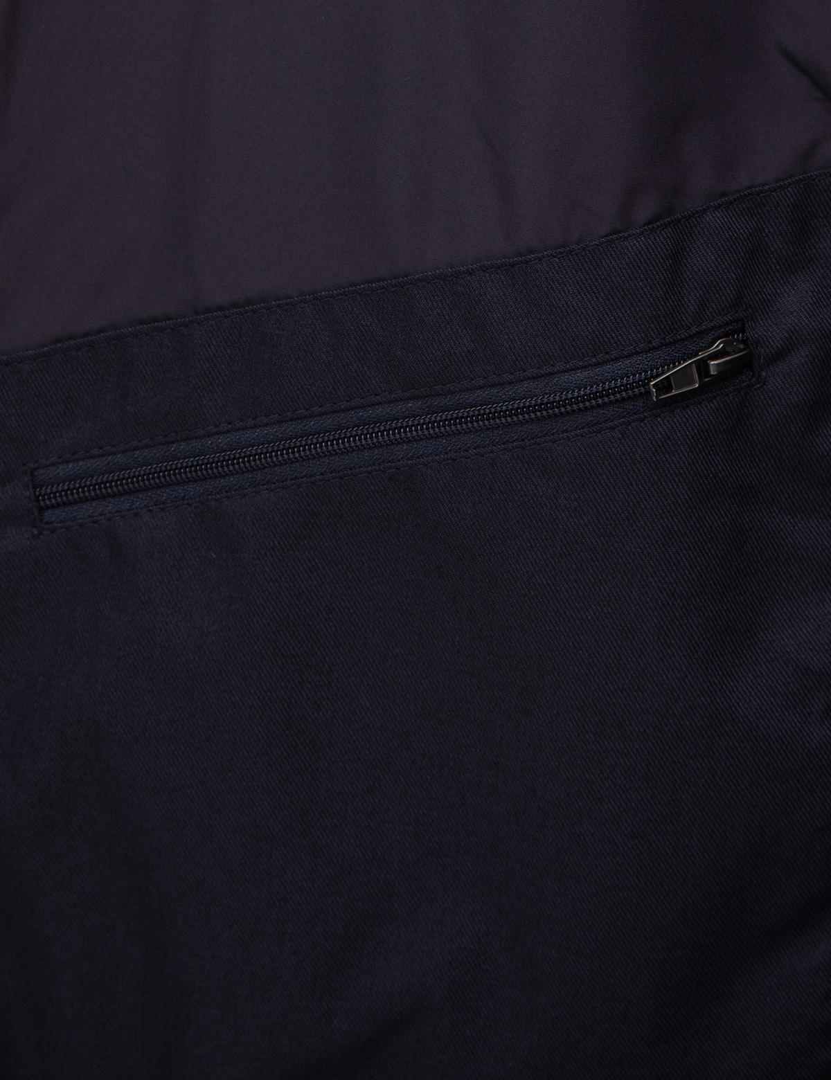 Lacivert Suni Deri Yelek - 50318040003