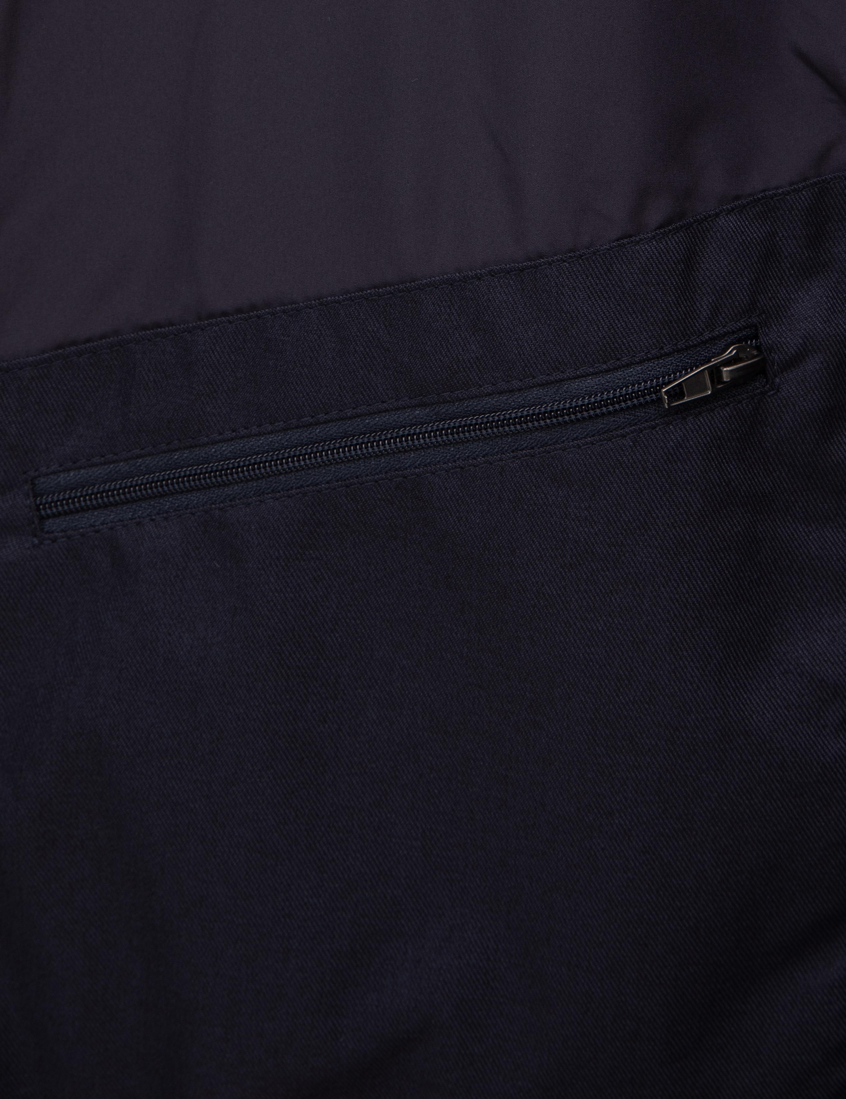 Lacivert Suni Deri Yelek