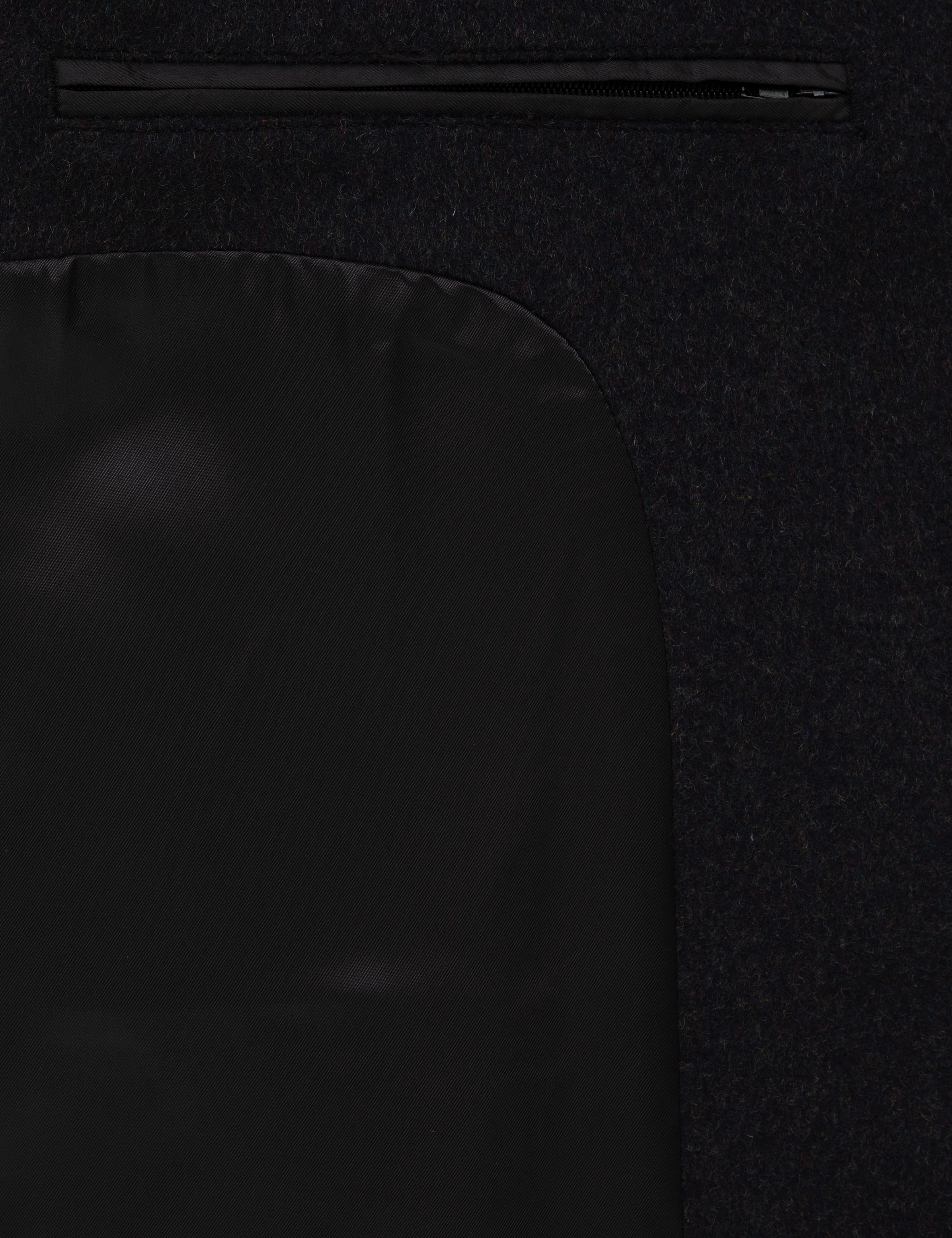 Antrasit Slim Fit Yün Karışımlı Palto - Image 6