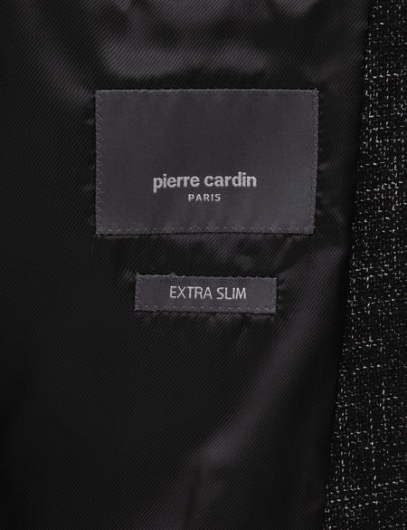 Siyah Ex. Slim Fit Yün Karışımlı Ceket - 50311204080