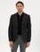 Siyah Ex. Slim Fit Yün Karışımlı Ceket