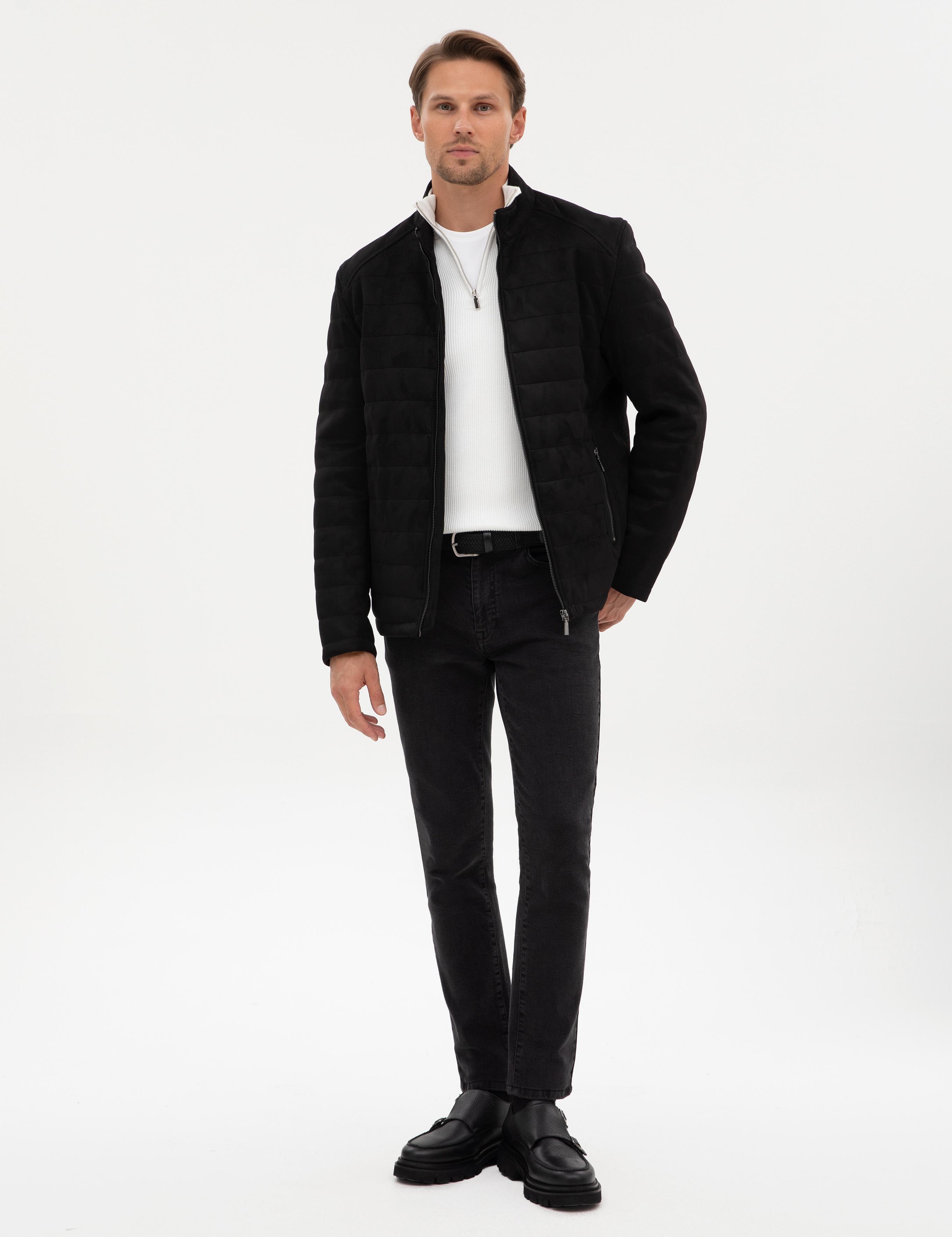 Siyah Suni Deri Ceket