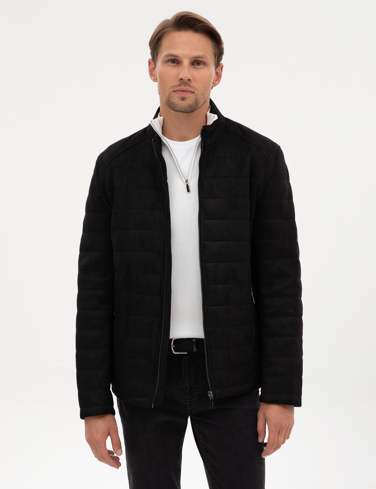 Siyah Suni Deri Ceket