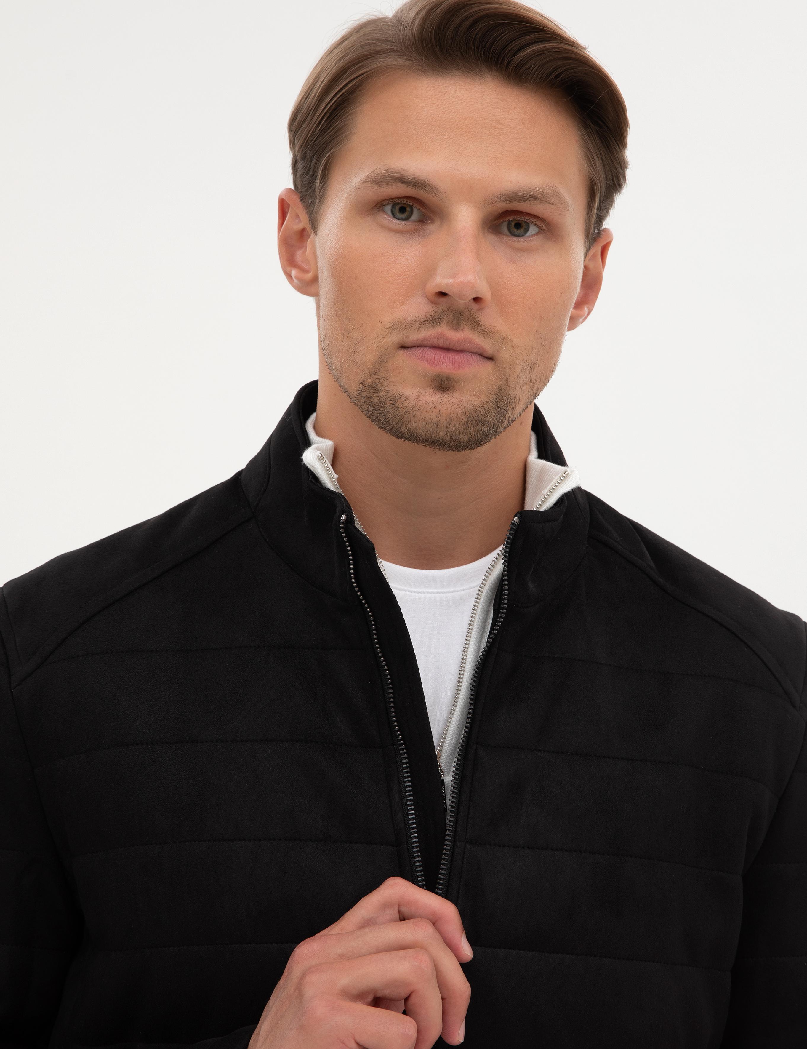 Siyah Suni Deri Ceket