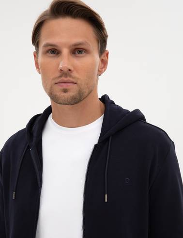 Lacivert Regular Fit Örme Hırka
