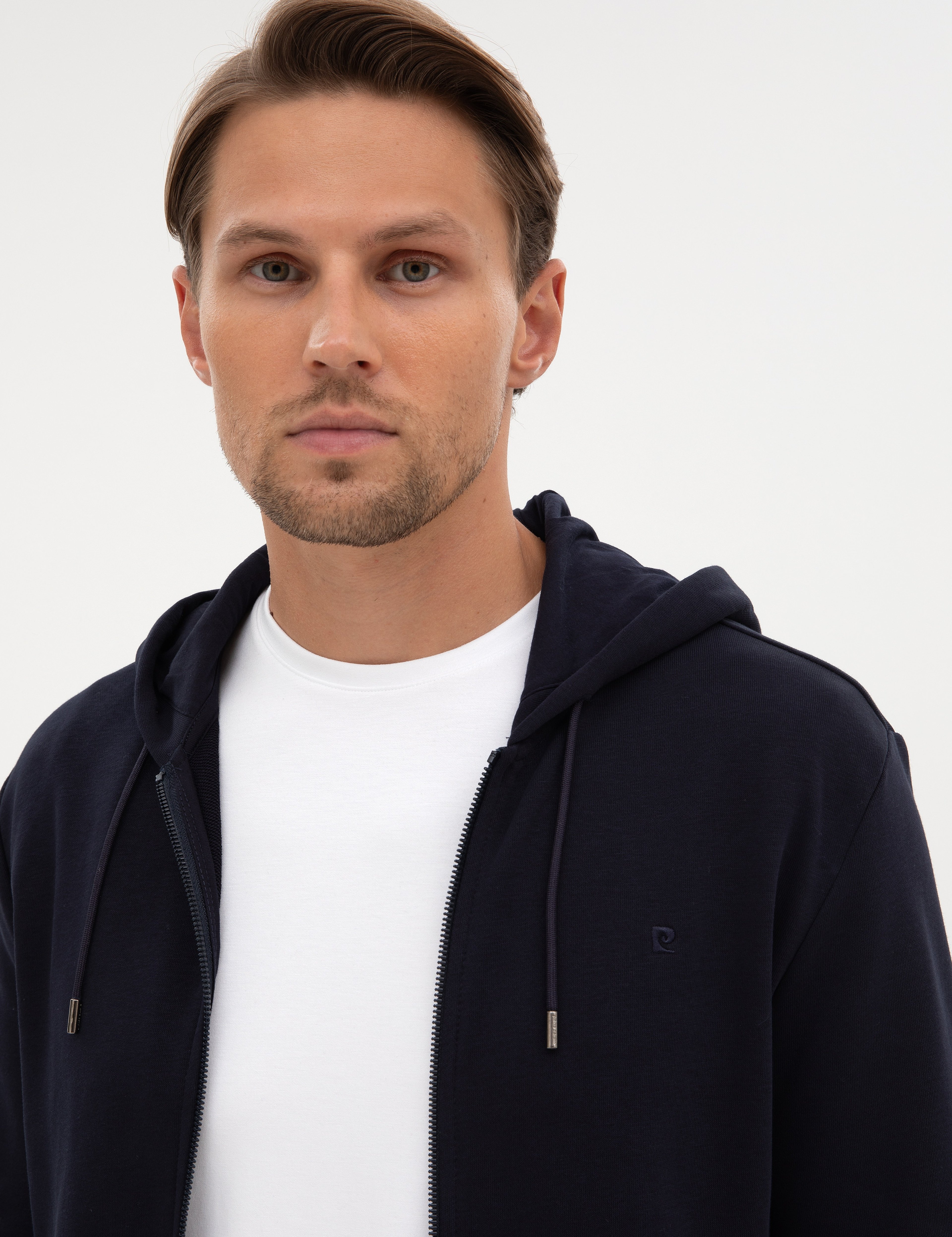 Lacivert Regular Fit Örme Hırka - Image 2