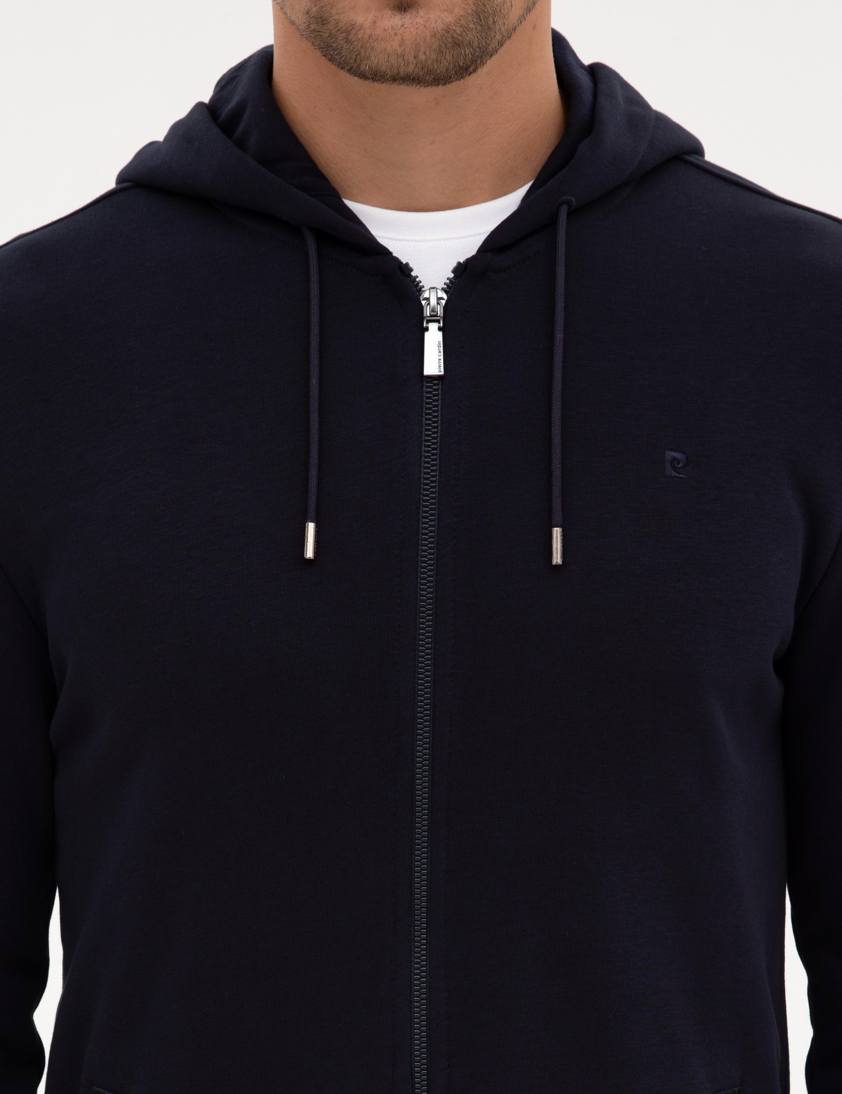 Lacivert Regular Fit Örme Hırka