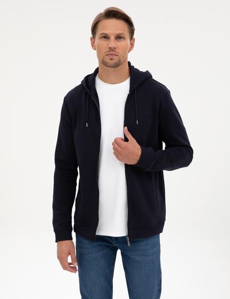 Lacivert Regular Fit Örme Hırka - 50317656001