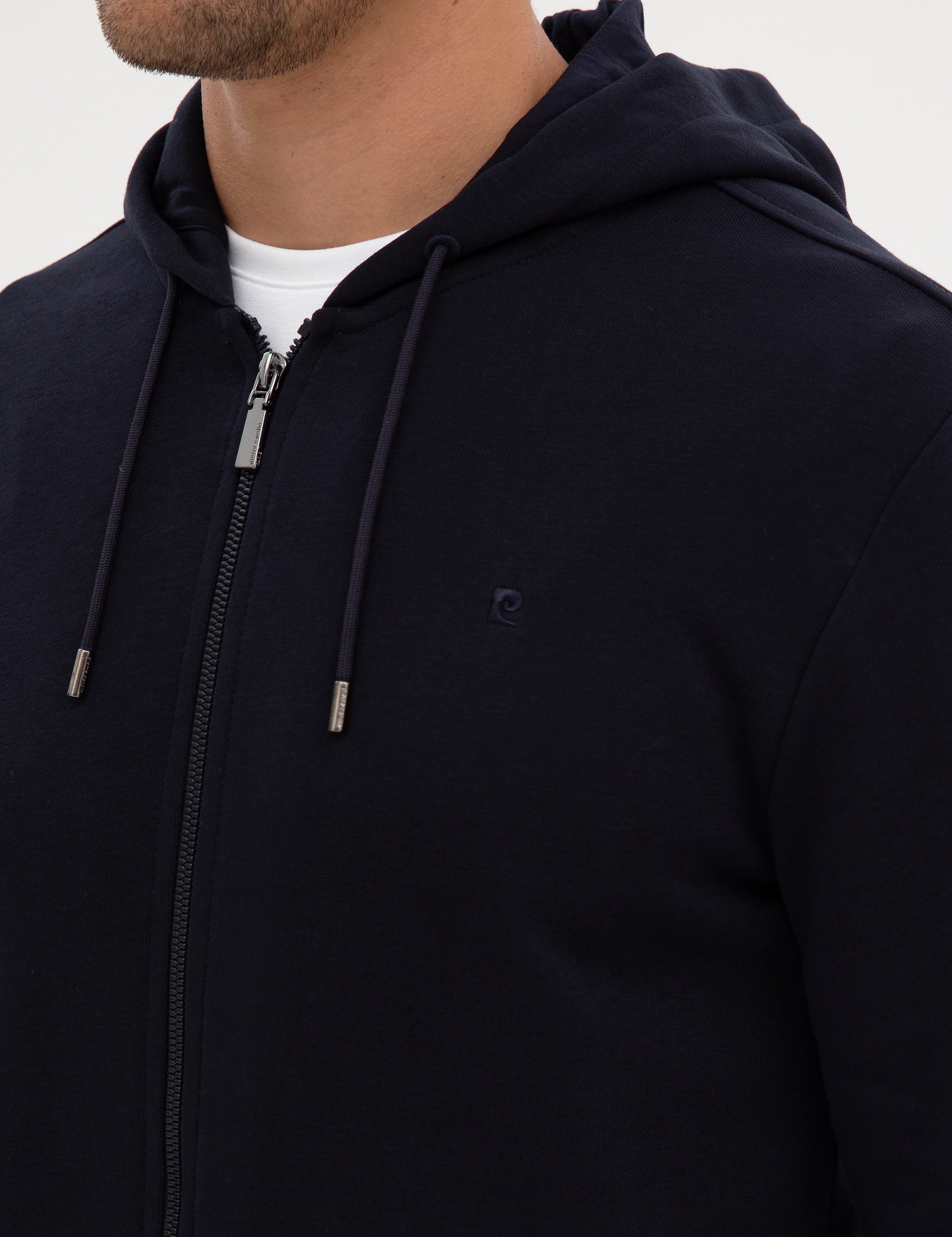 Lacivert Regular Fit Örme Hırka - Image 7