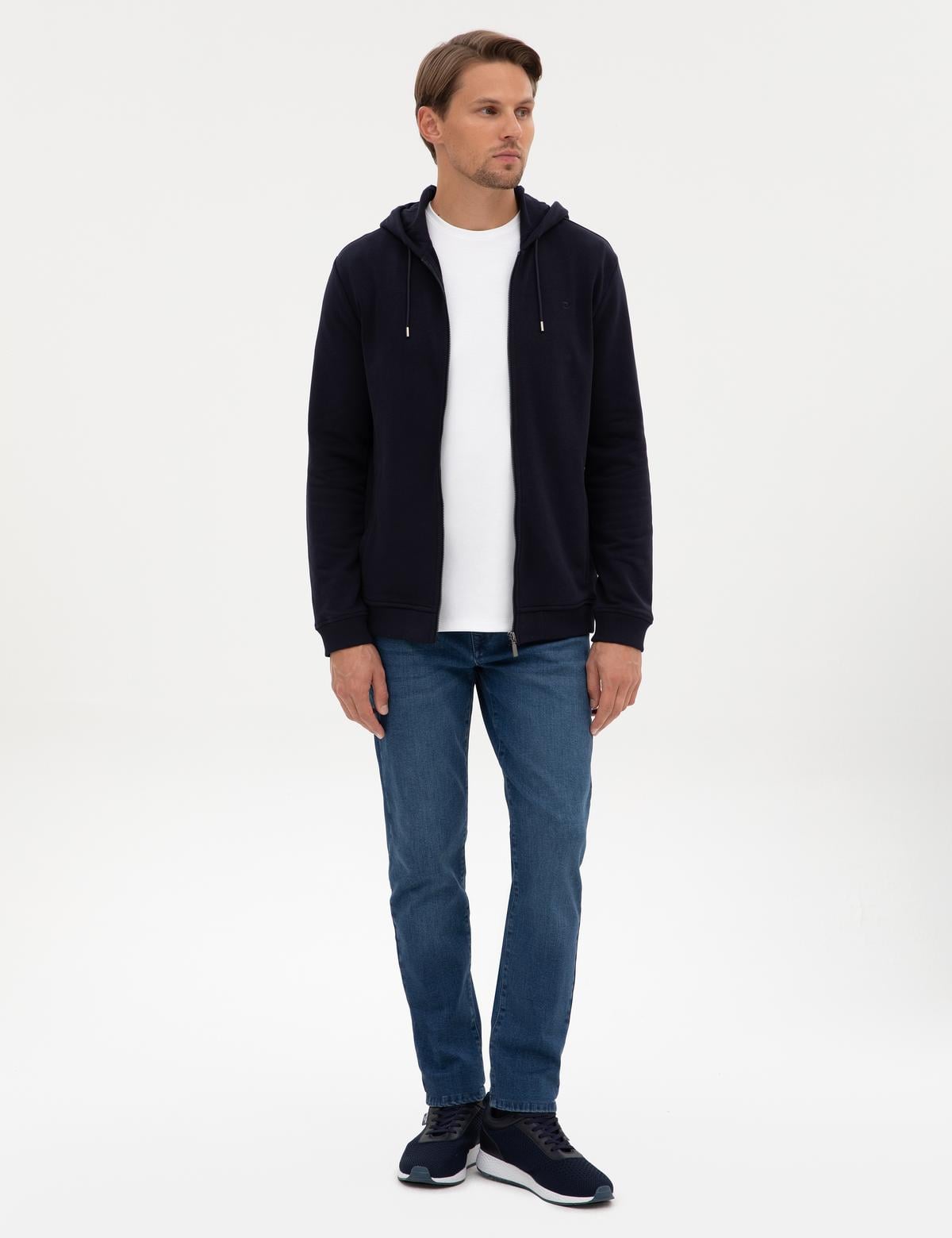 Lacivert Regular Fit Örme Hırka - 50317656001