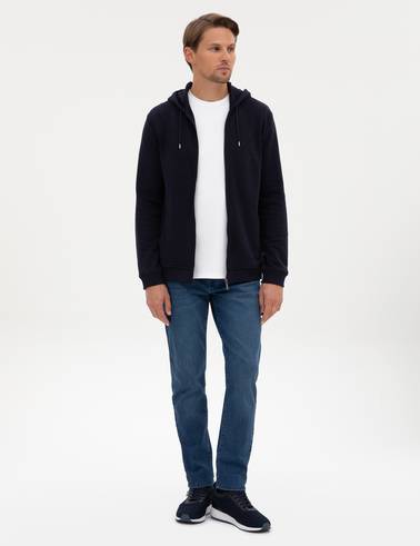 Lacivert Regular Fit Örme Hırka