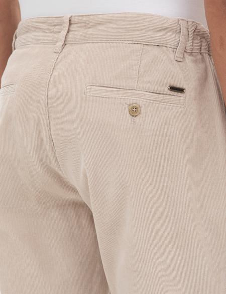 Bej Carrot Fit Beli Lastikli Kordonlu Kanvas Pantolon - 50315294028