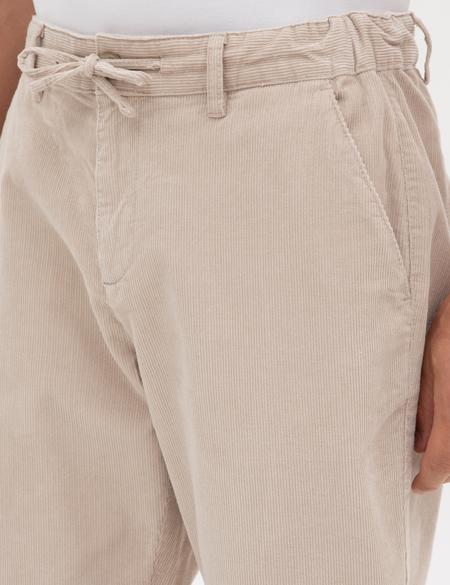 Bej Carrot Fit Beli Lastikli Kordonlu Kanvas Pantolon - 50315294028