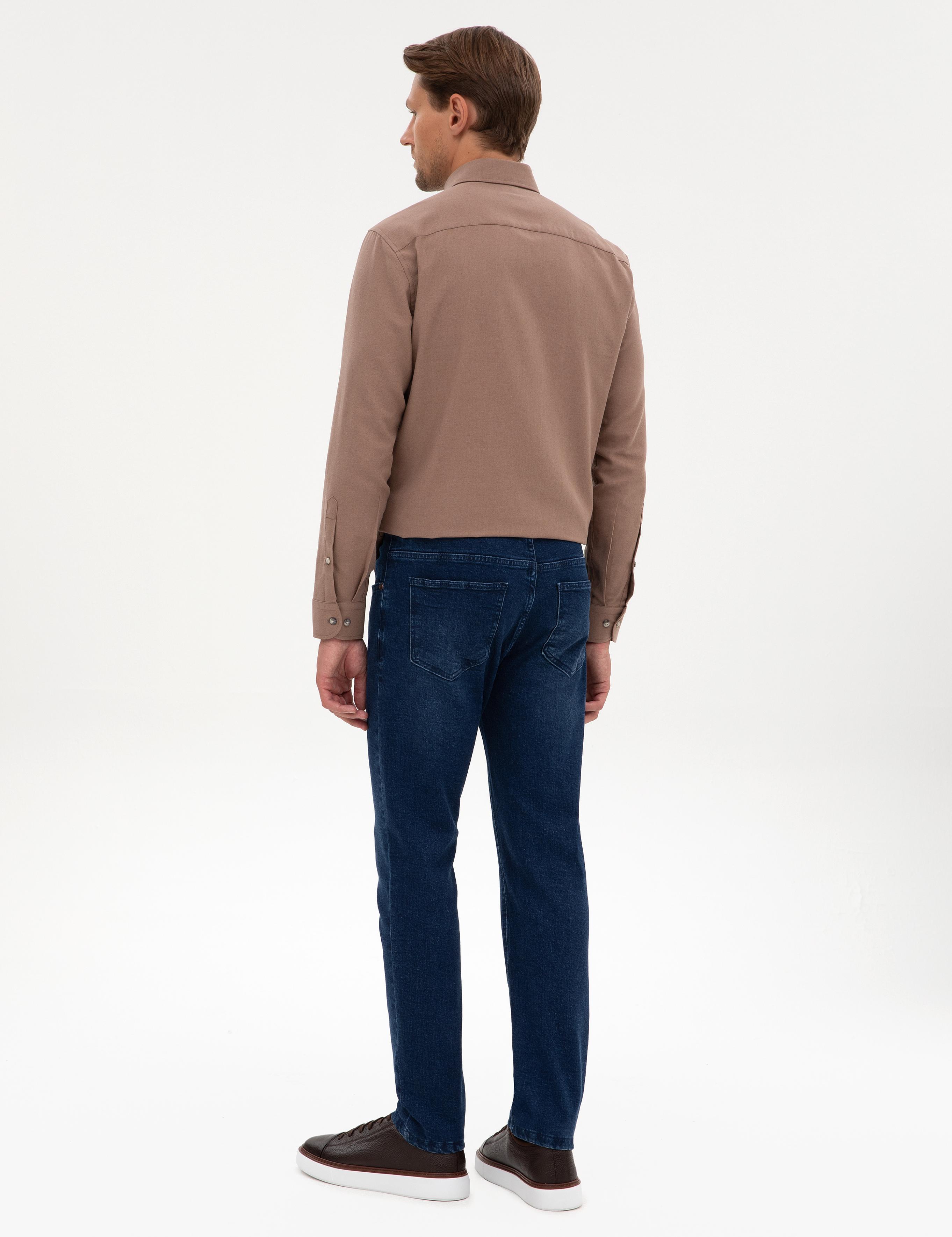 Lacivert Slim Fit Jean Pantolon