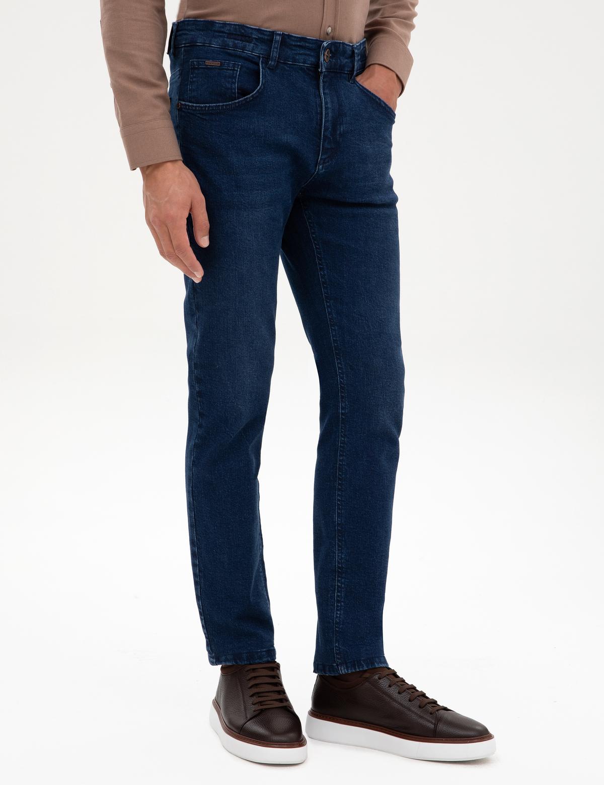 Lacivert Slim Fit Jean Pantolon - 50317280020