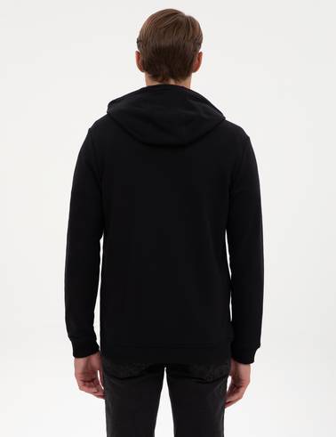 Siyah Regular Fit Örme Hırka