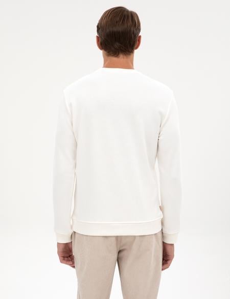 Ekru Regular Fit Sweatshirt - 50316087006