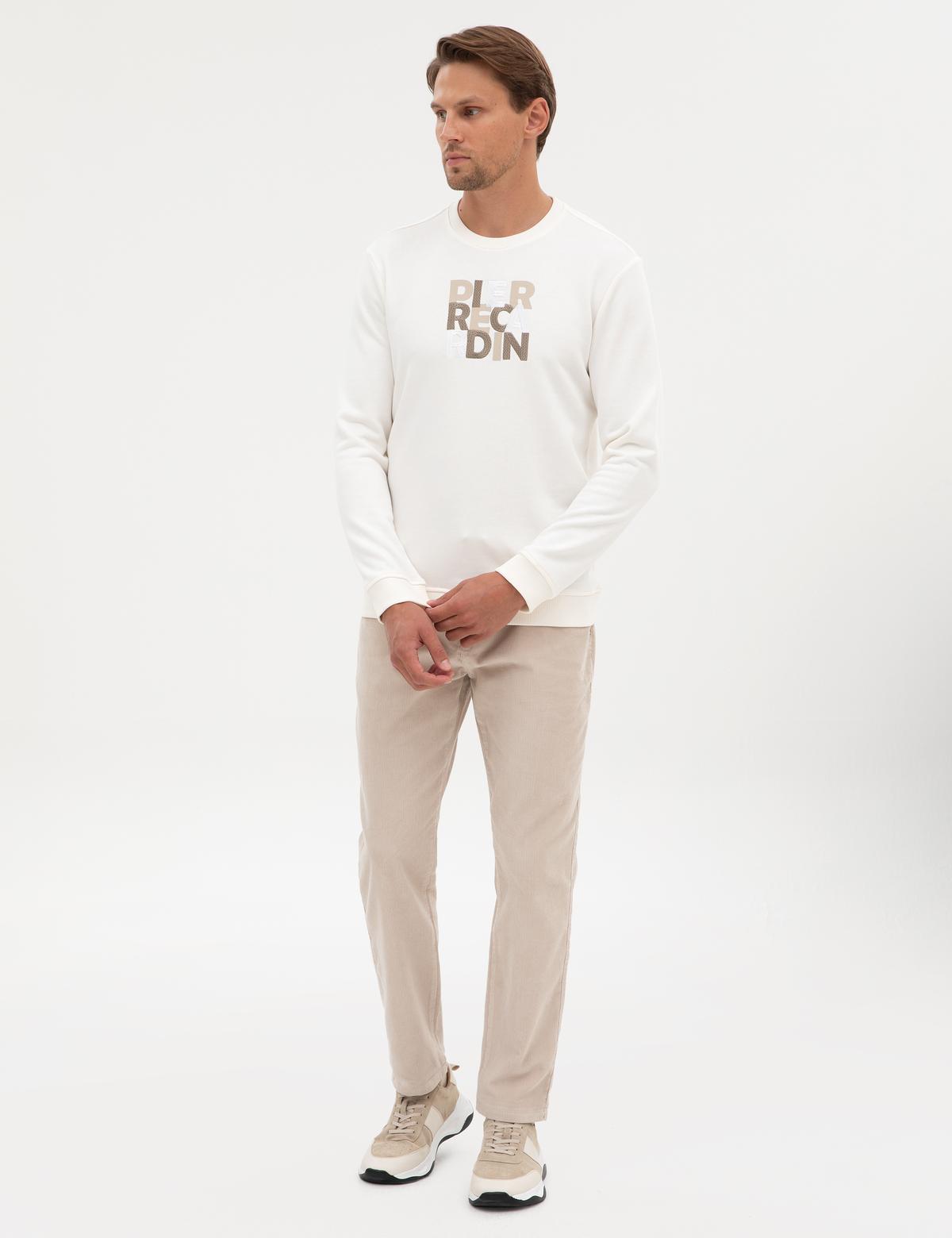 Ekru Regular Fit Sweatshirt - 50316087006