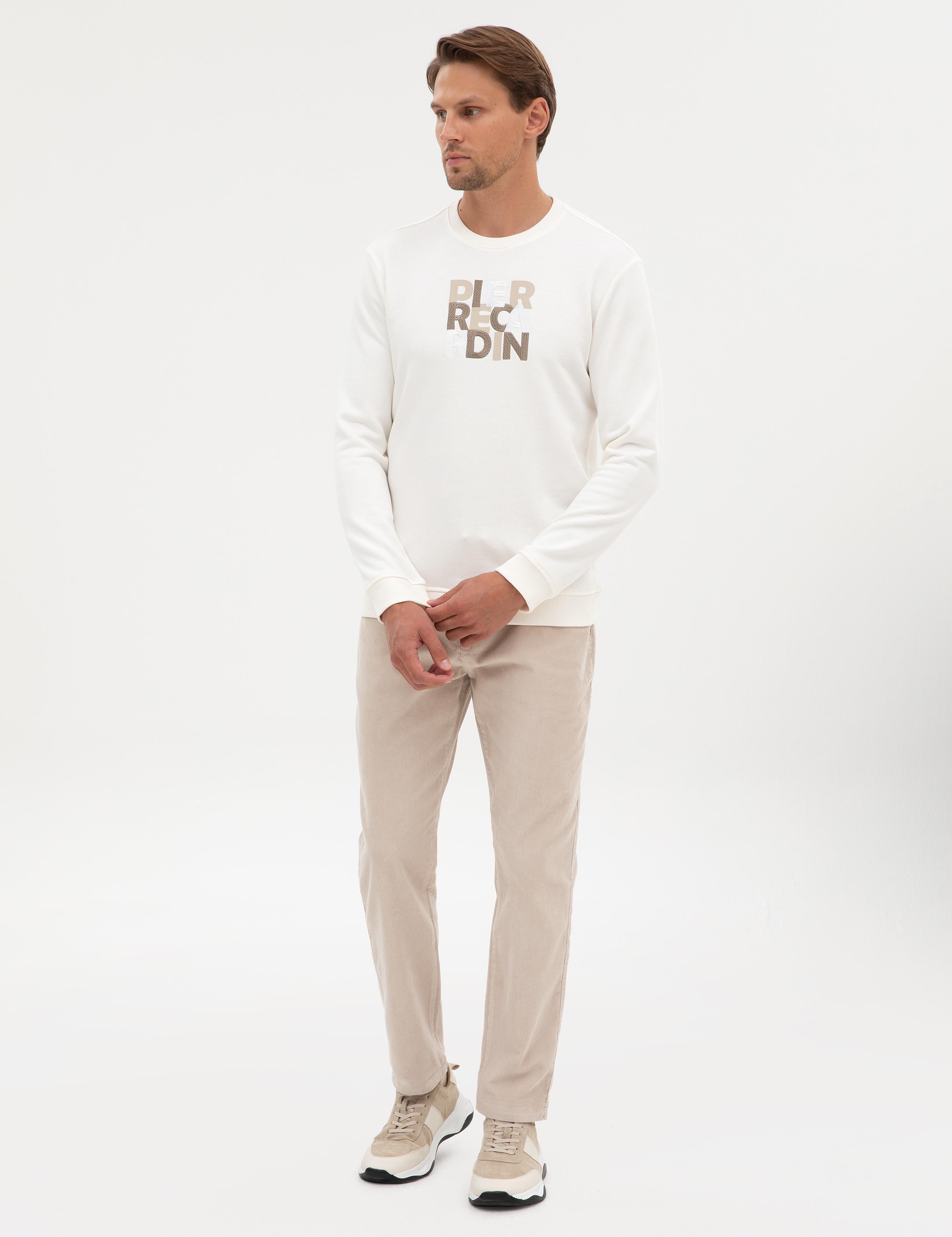 Ekru Regular Fit Sweatshirt