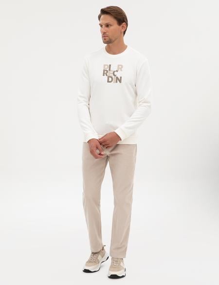 Ekru Regular Fit Sweatshirt - 50316087006