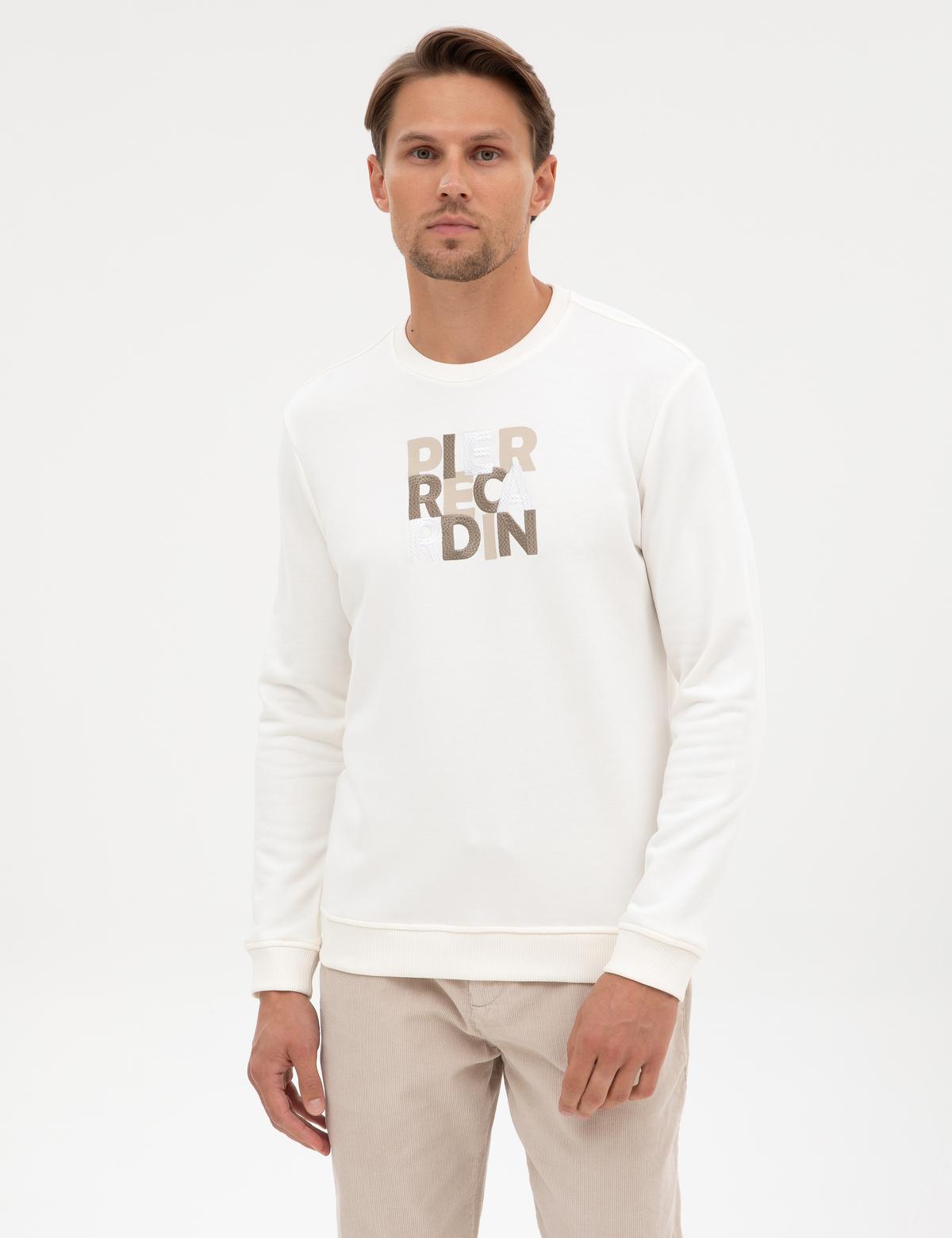 Ekru Regular Fit Sweatshirt - 50316087006