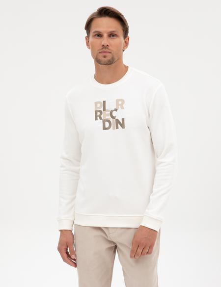 Ekru Regular Fit Sweatshirt - 50316087006