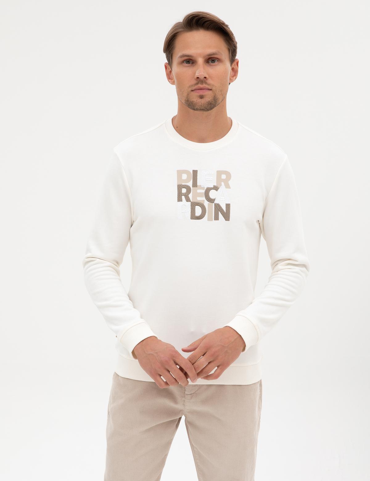 Ekru Regular Fit Sweatshirt