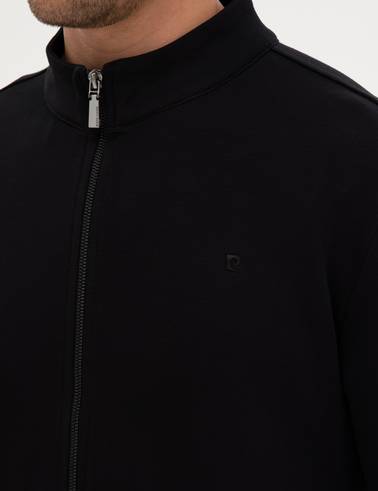 Siyah Regular Fit Örme Hırka