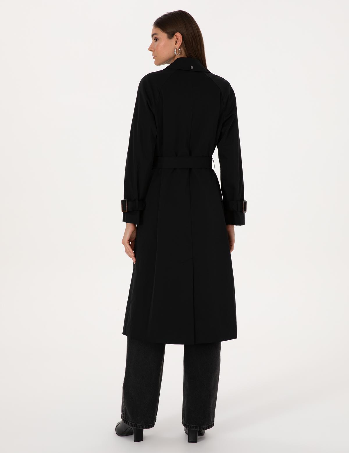 Siyah Kemerli Trençkot - 50314043010