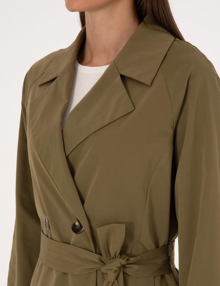 Haki Kemerli Trençkot - 50314043030