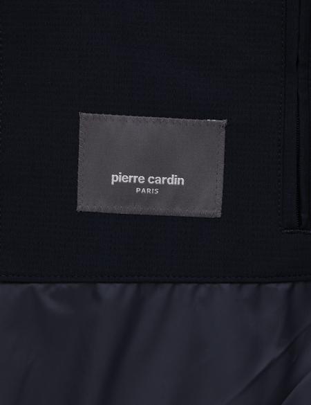 Lacivert Kapüşonlu Mont - 50313544024