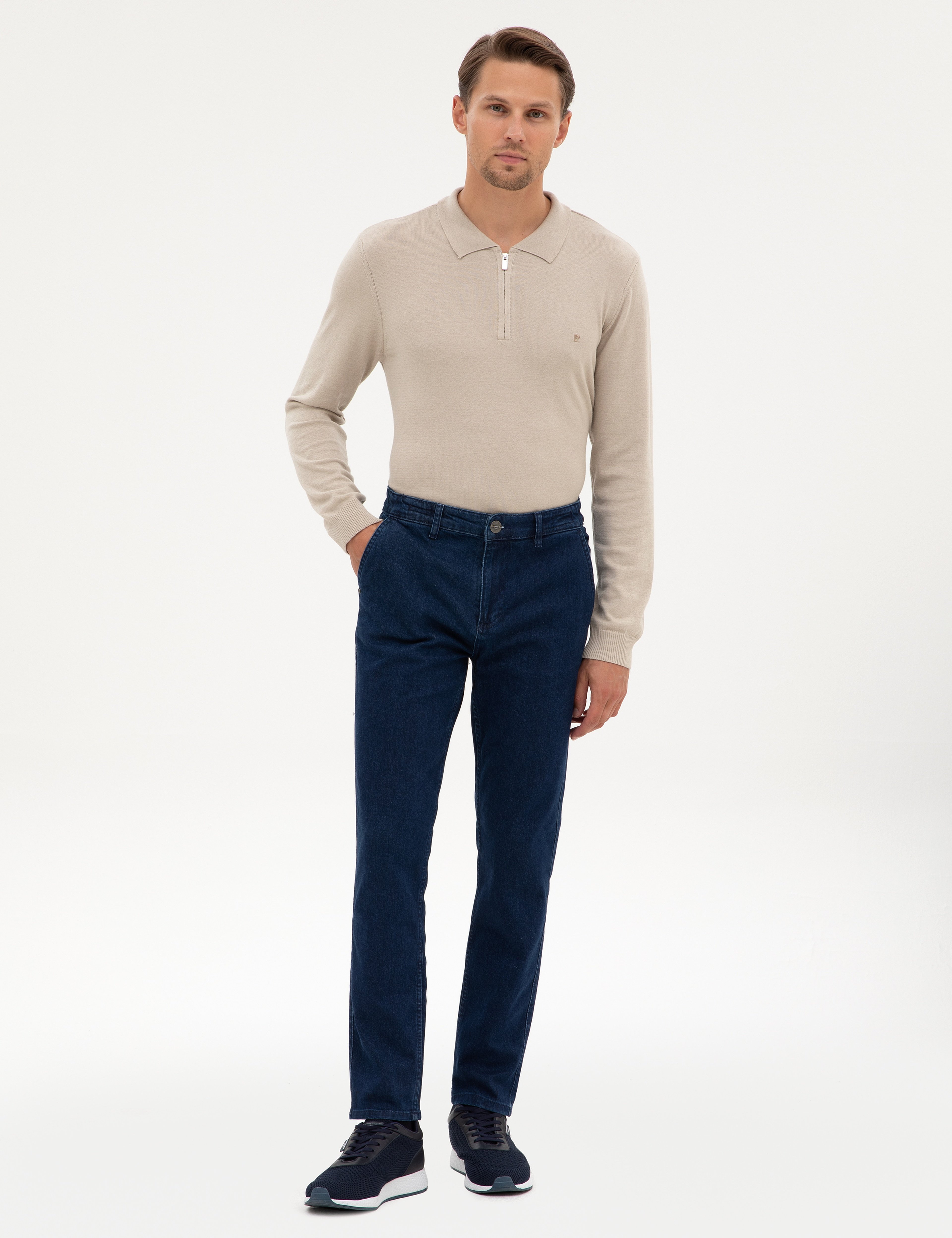 Mavi Carrot Fit Beli Lastikli Jean Pantolon