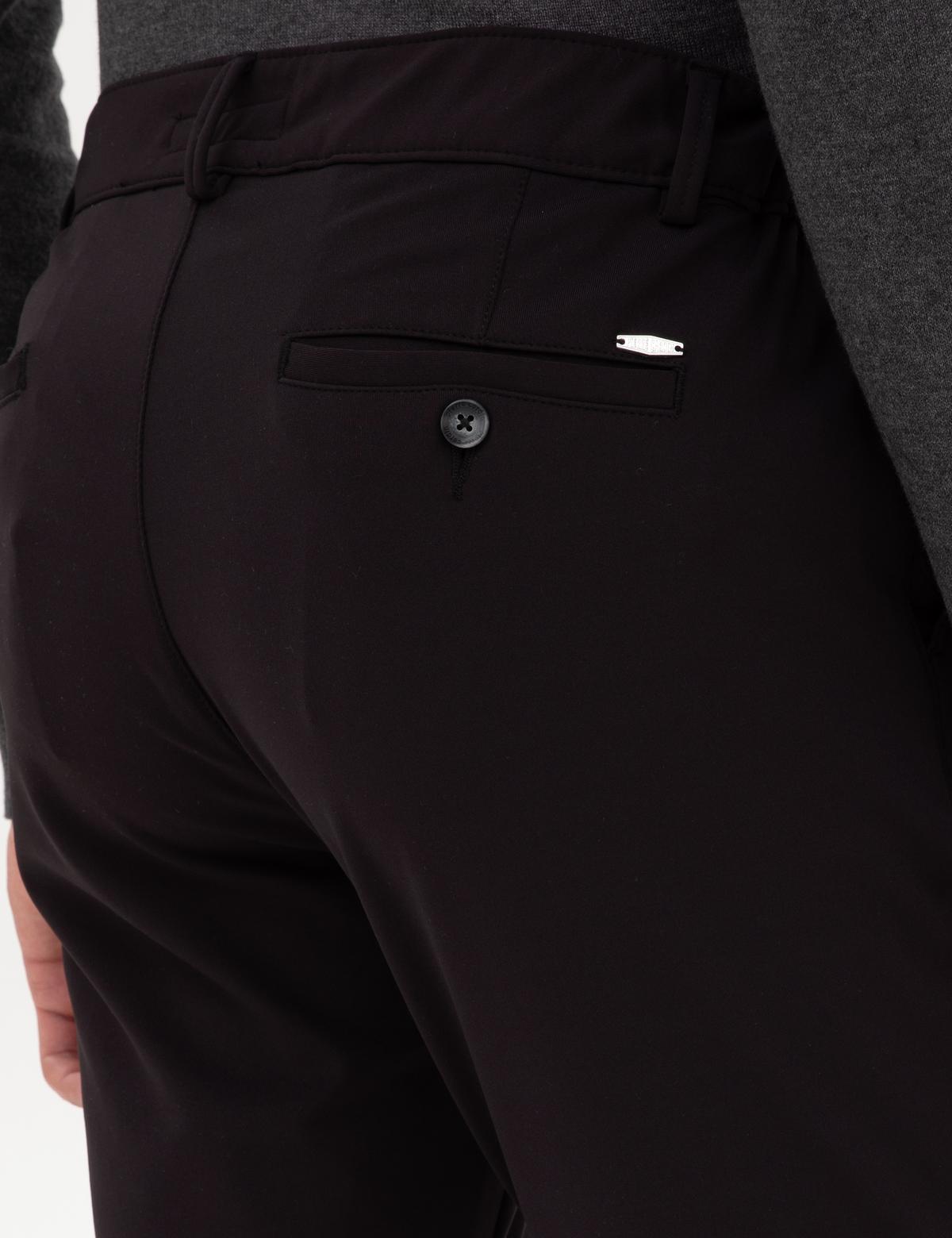 Siyah Slim Fit Beli Lastikli Kordonlu Jogger Kanvas Pantolon - 50317281130