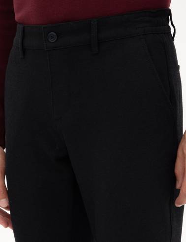 Lacivert Slim Fit Kanvas Pantolon