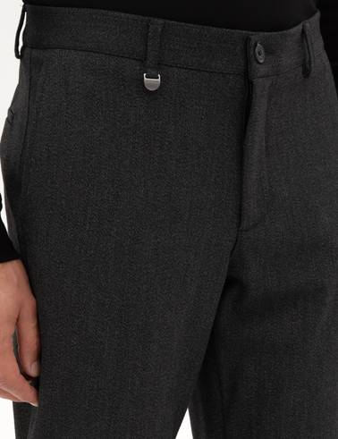 Antrasit Slim Fit Kumaş Pantolon