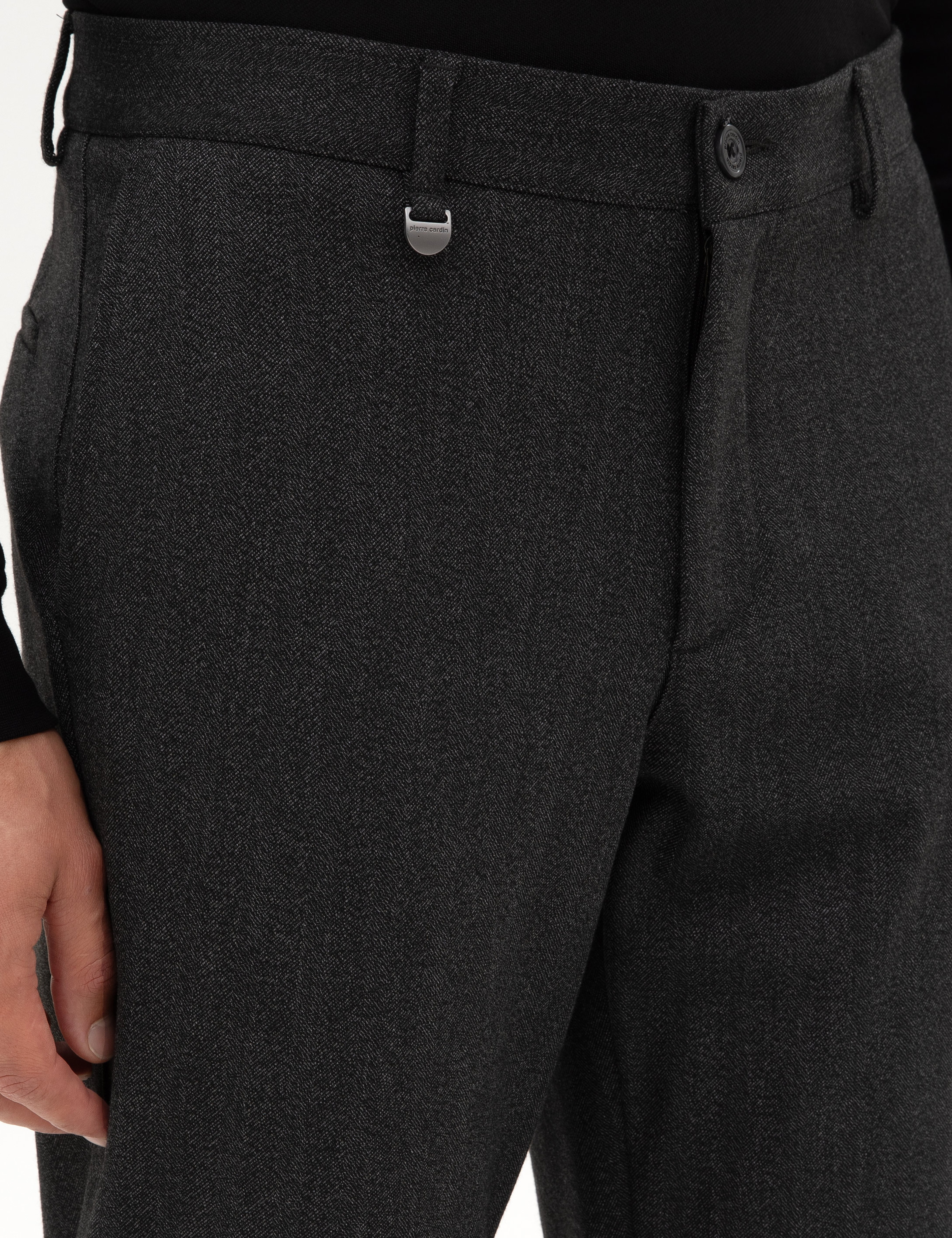 Antrasit Slim Fit Kumaş Pantolon - Image 5