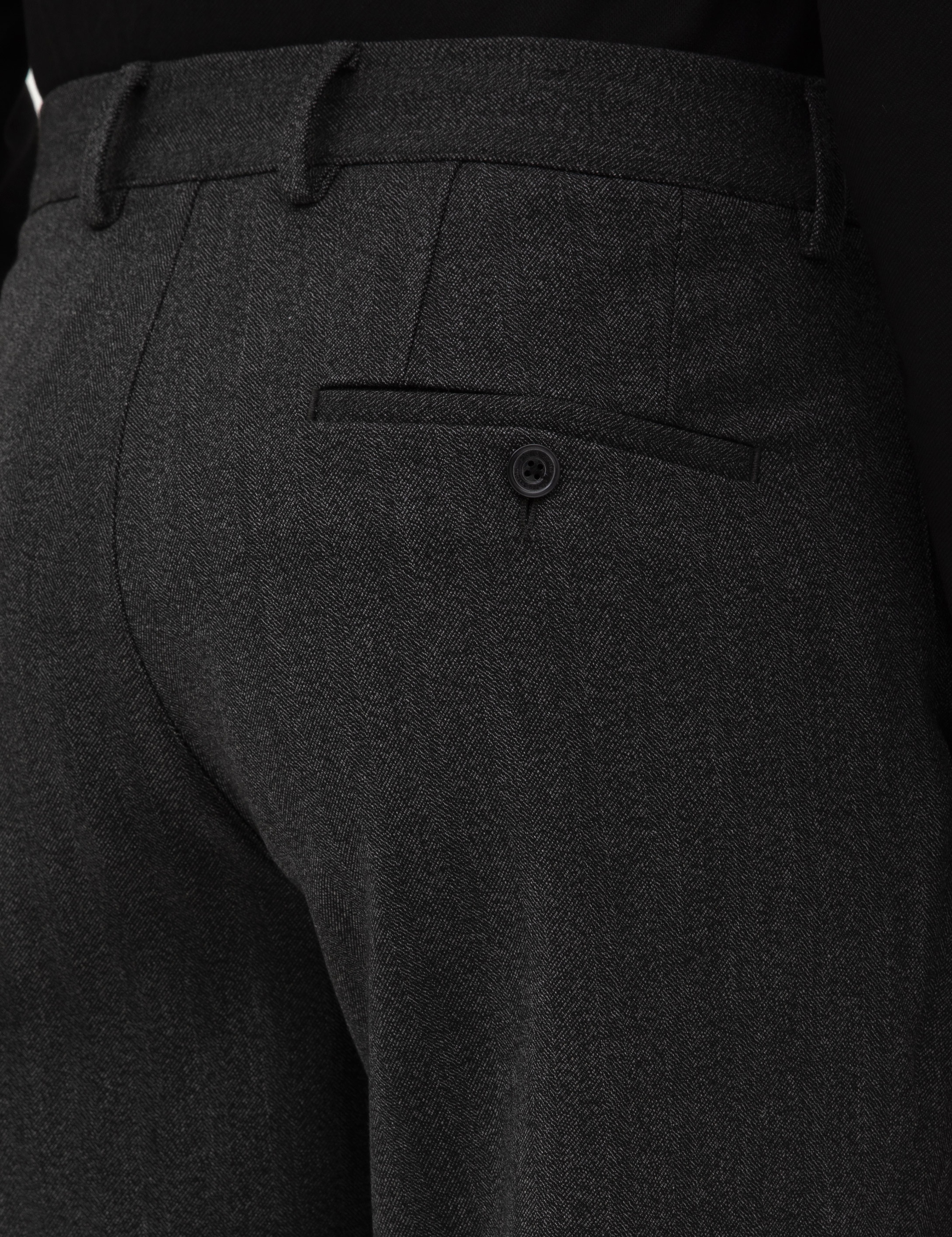 Antrasit Slim Fit Kumaş Pantolon - Image 6
